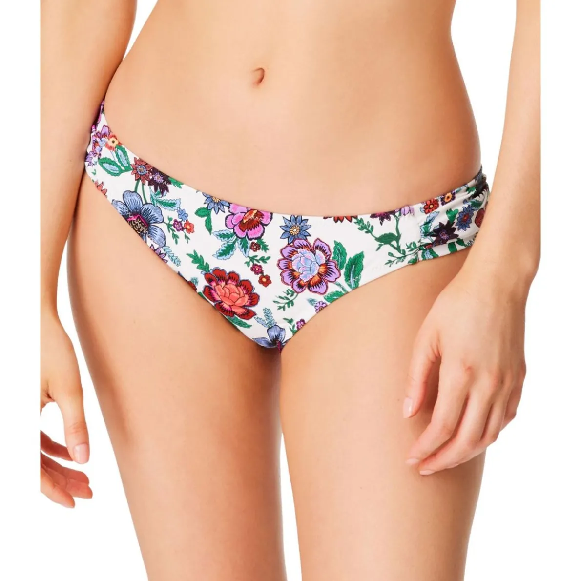 Floral Print Nylon Swim Bottom Separates