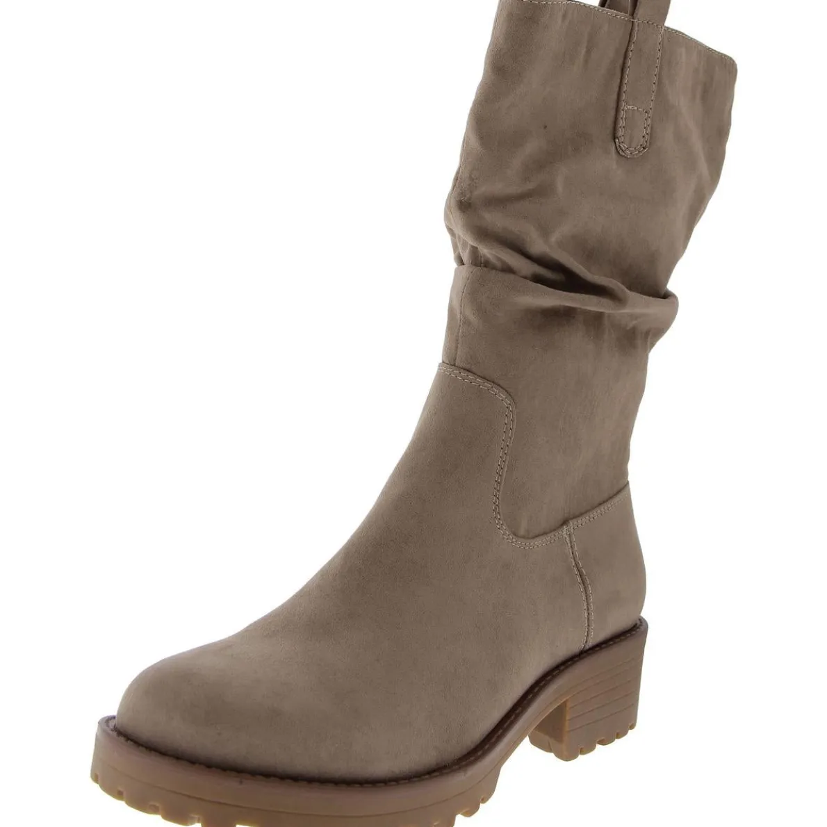 Nelliee Faux Suede Slouchy Mid-Calf Boots