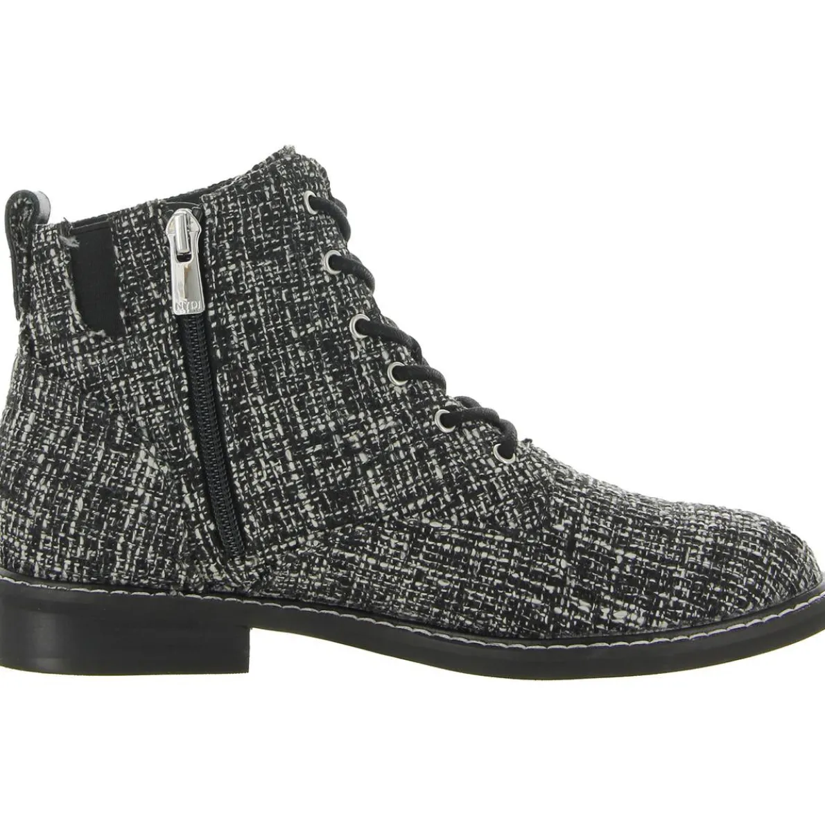 Eileen Ankle Knit Combat & Lace-up Boots