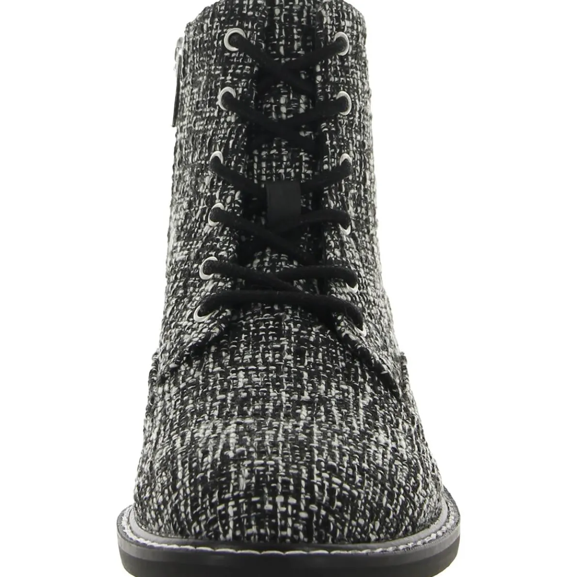 Eileen Ankle Knit Combat & Lace-up Boots