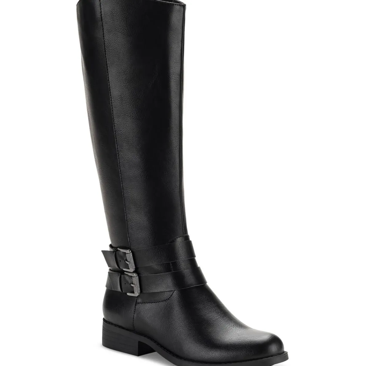 Maliaap Buckle Leather Knee-High Boots