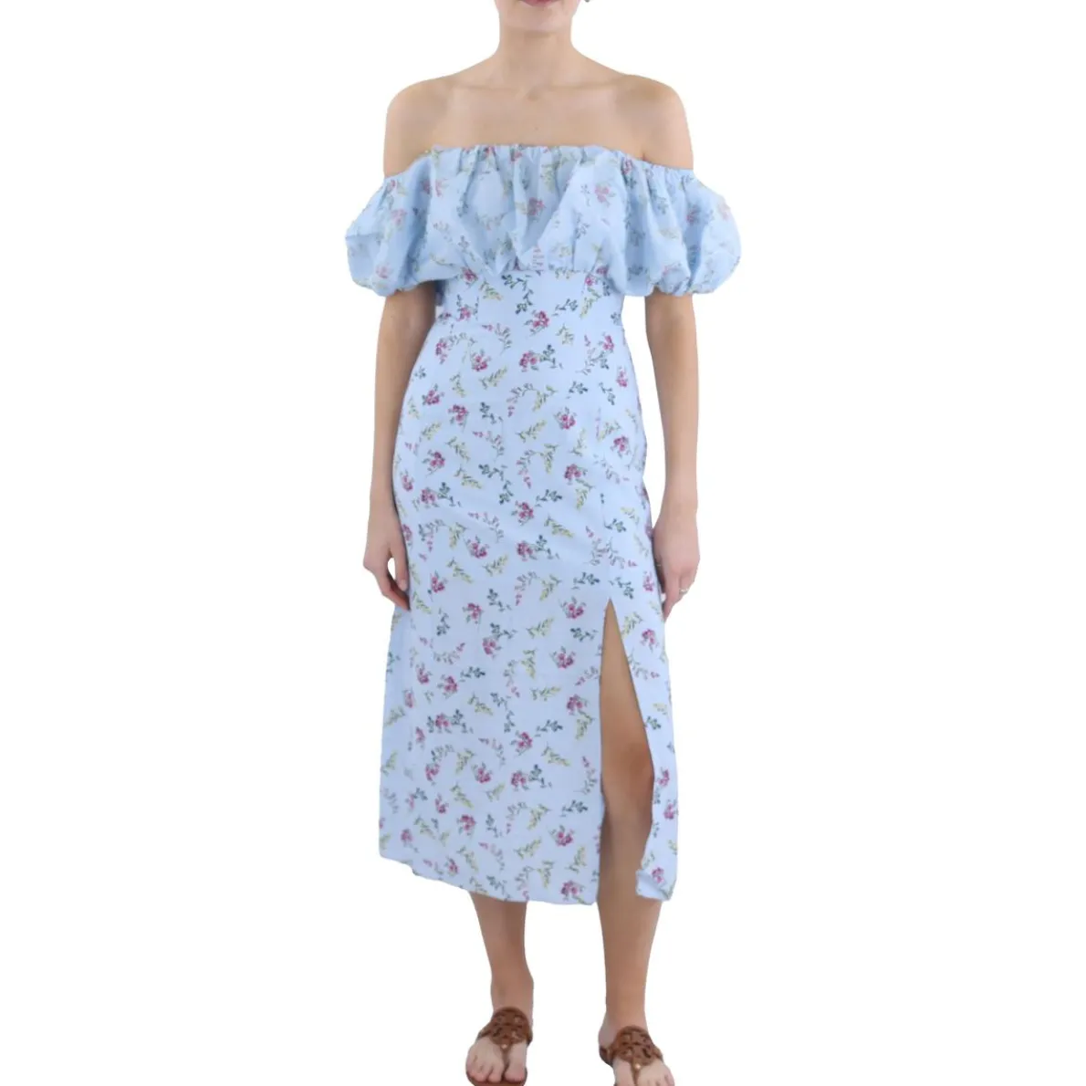 Floriana Ciarra Floral Print Midi Dress