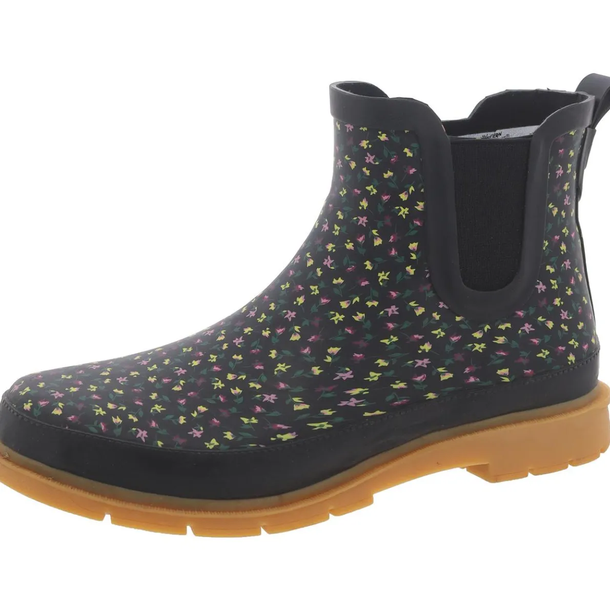 Dainity Chelsea Floral Print Ankle Chelsea Boots