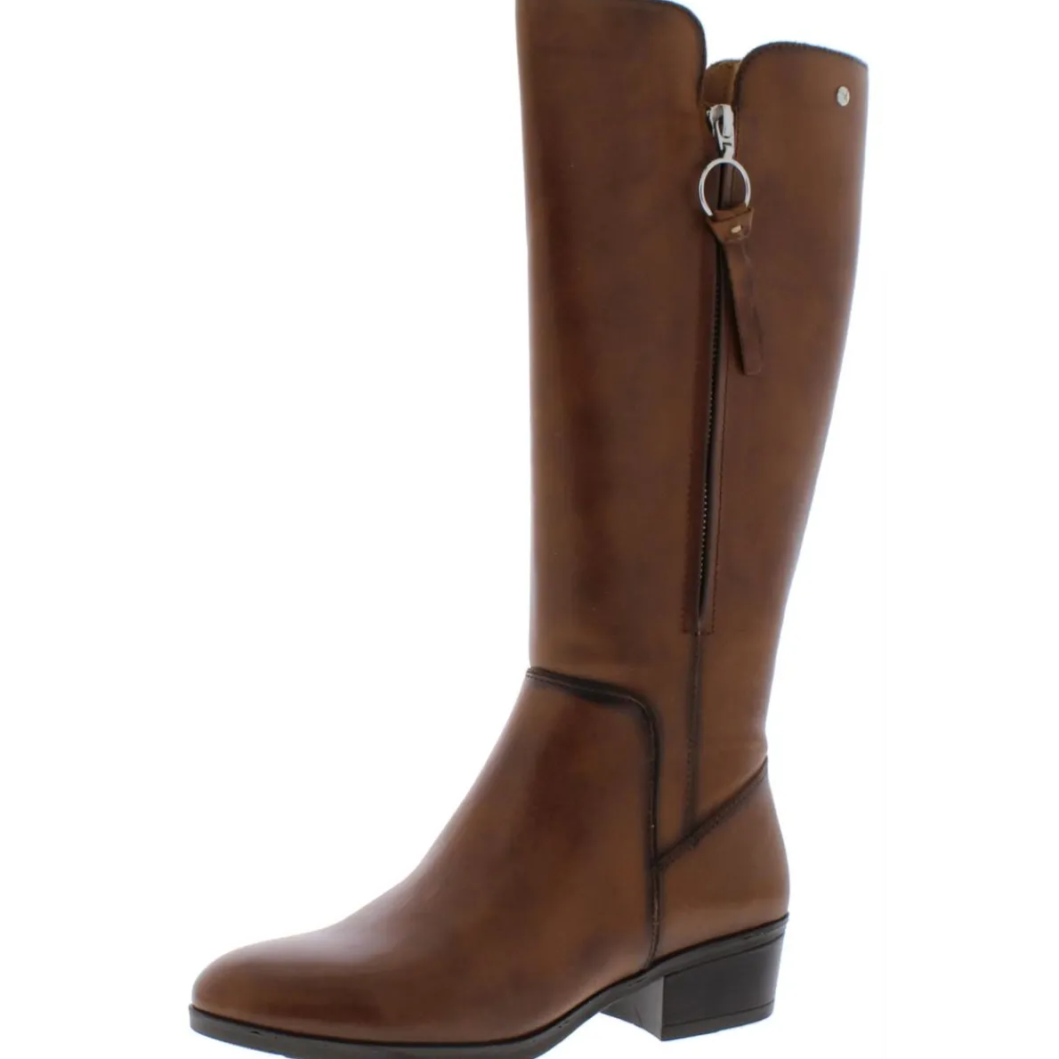 Daroca Leather Zipper Riding Boots