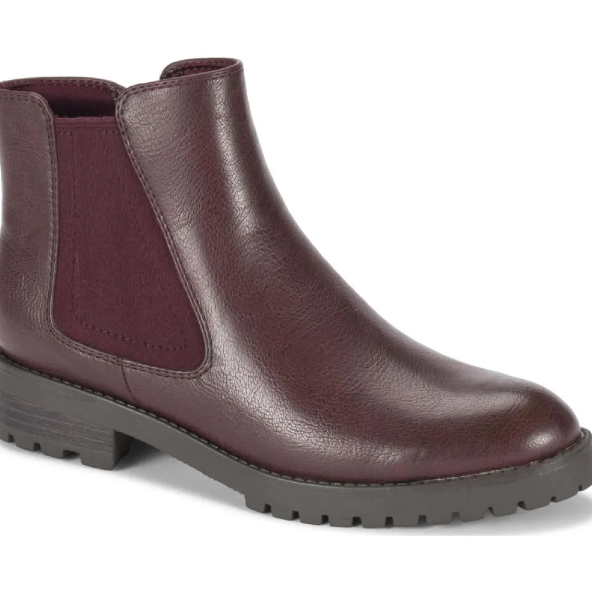 Daytona Faux Leather Pebbled Ankle Boots