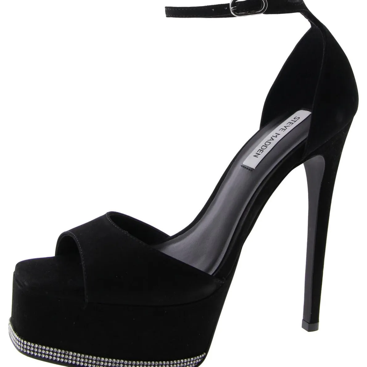Keeva Leather Ankle Strap Platform Heels
