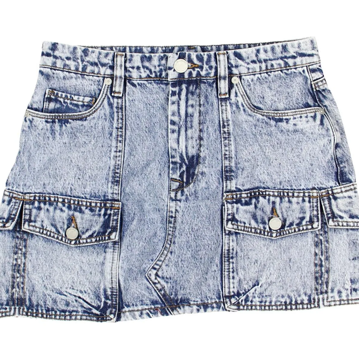 Denim Above Knee Denim Skirt