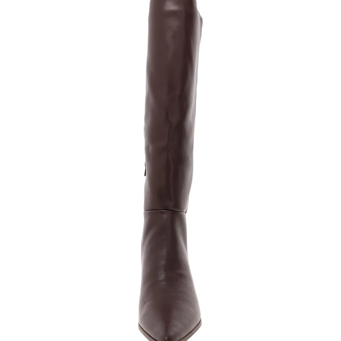 Debutt Faux Leather Kitten Heel Knee-High Boots