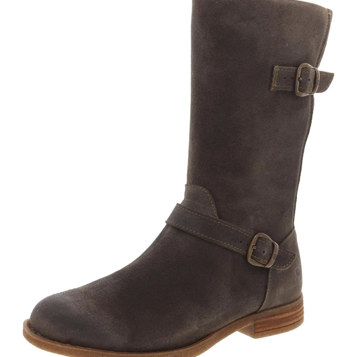 Delano Zipper Suede Motorcycle Boots