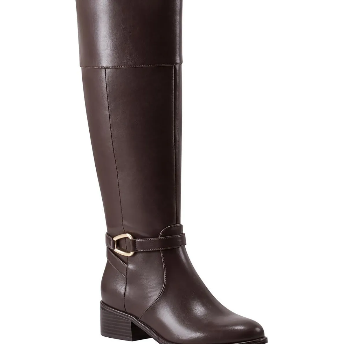 Dennie 3 Faux Leather Wide Calf Knee-High Boots