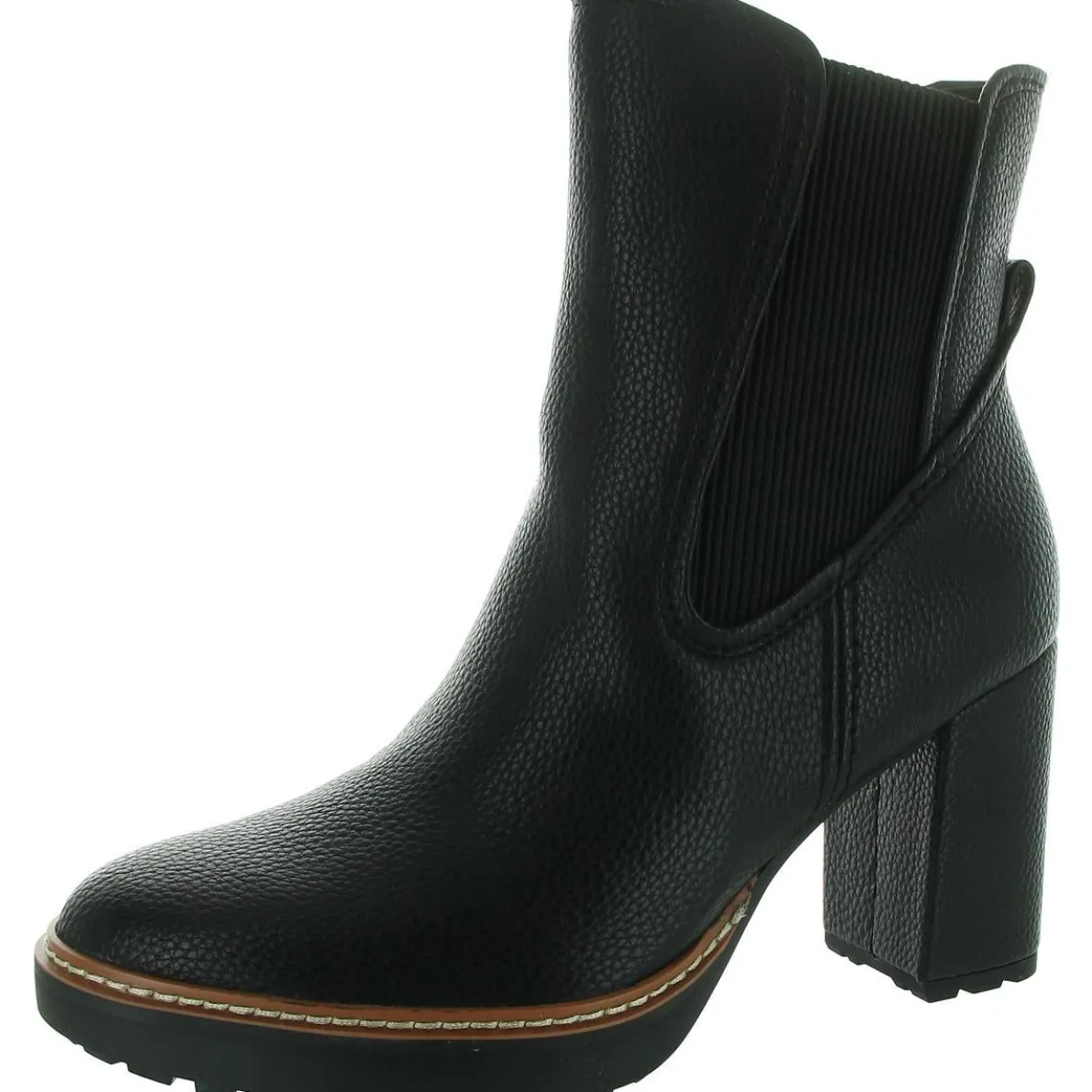 Deserve Zipper Faux Leather Mid-Calf Boots