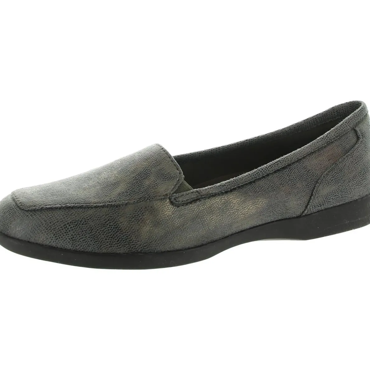 DEVITT18 Cushioned Footbed Faux Leather Loafers