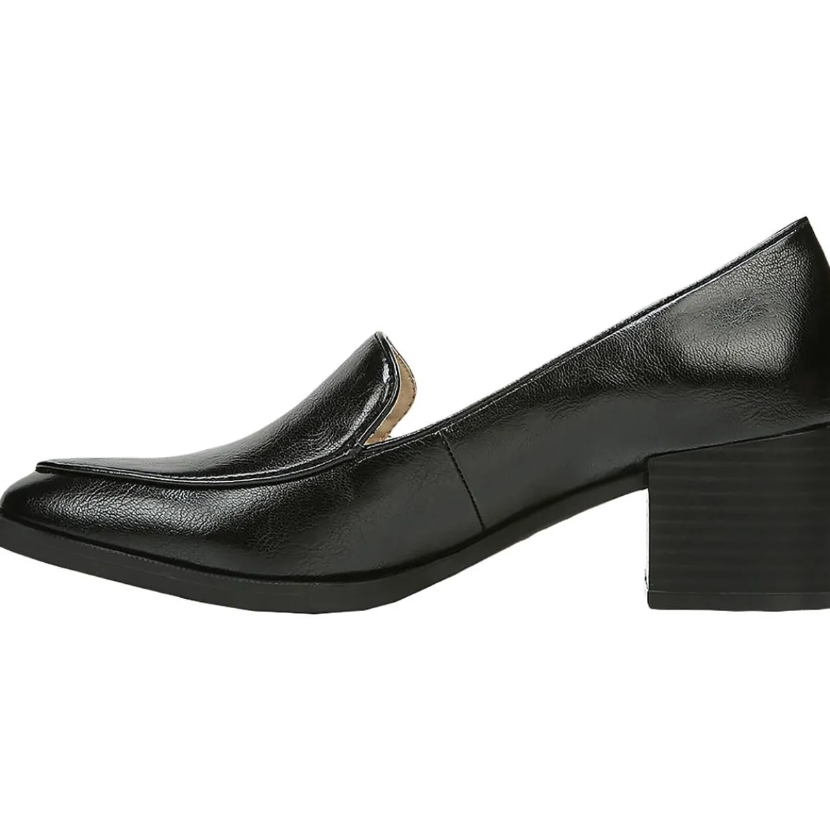 Devyn Block Heel Slip On Loafers