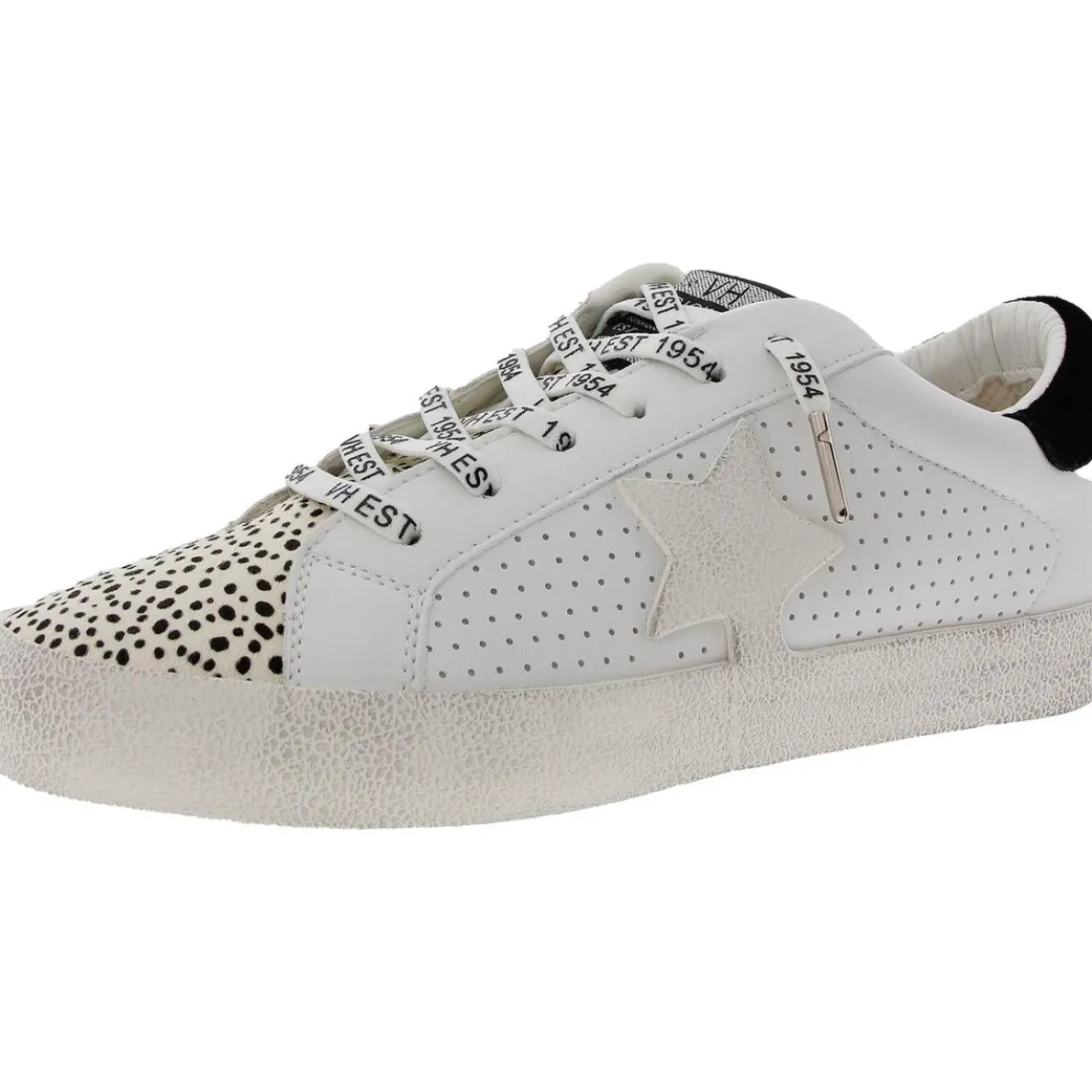 Distressed Calf Hair Casual And Fashion Sneakers