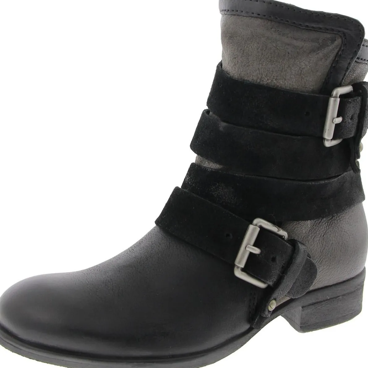 Slater Leather Strappy Ankle Boots