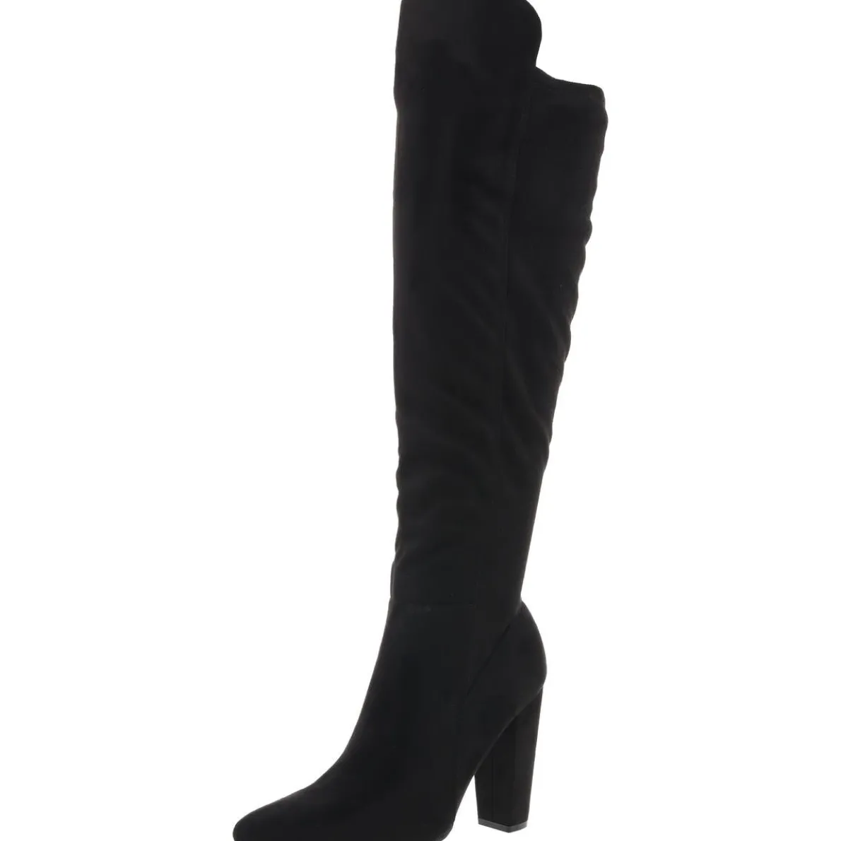 Dominga Solid Faux Suede Knee-High Boots