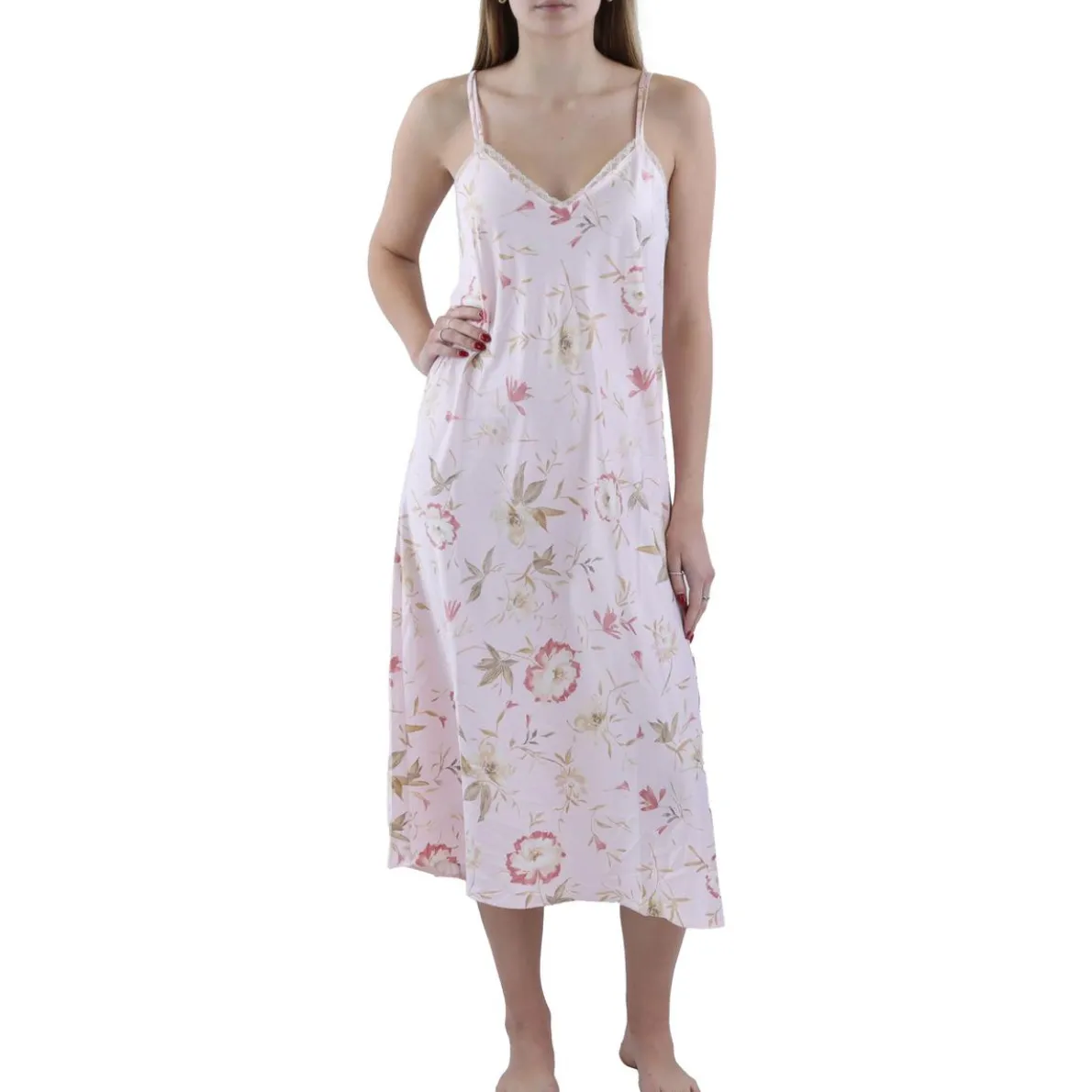 Double Strap Satin Nightgown