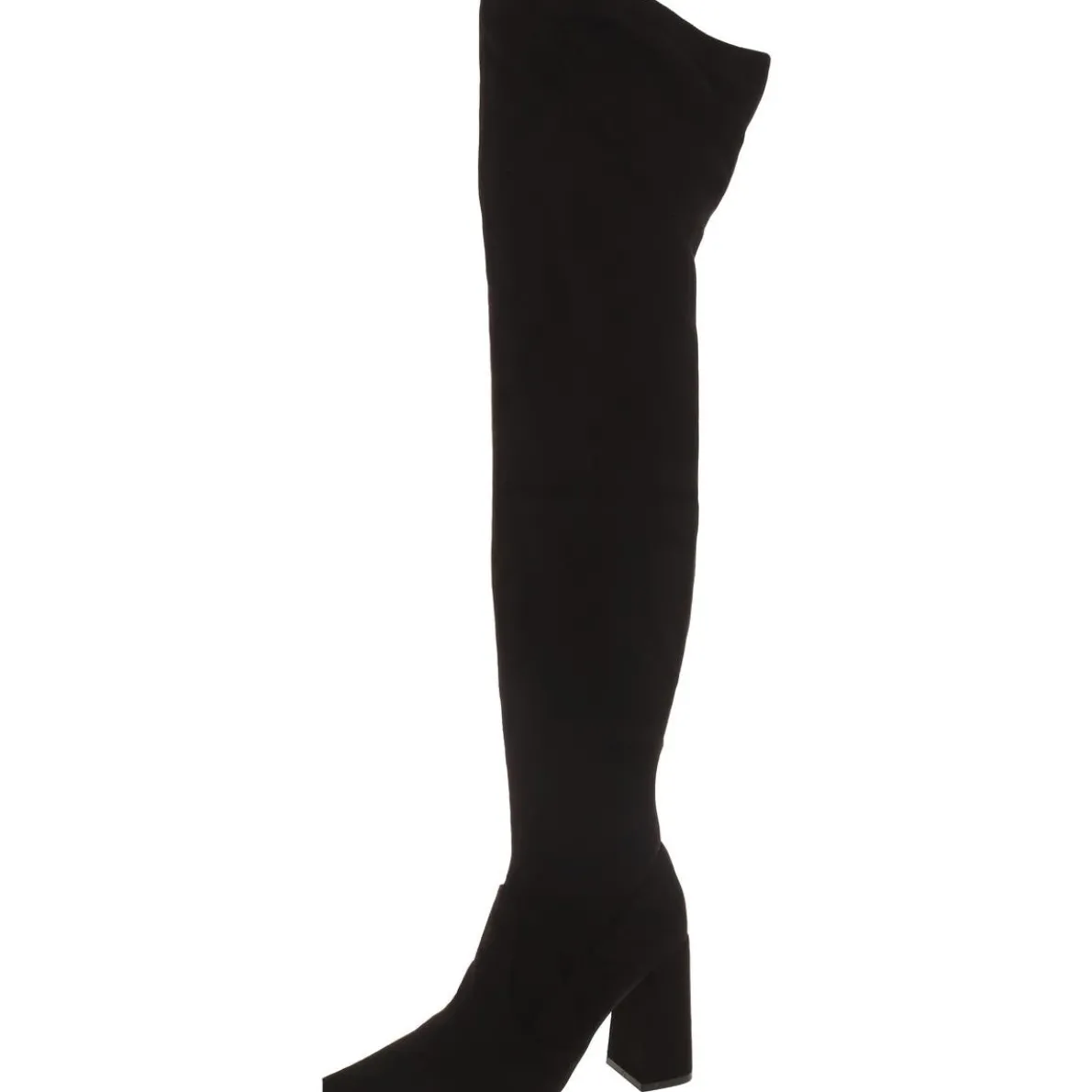 Irina Faux Suede Pointed Toe Thigh-High Boots