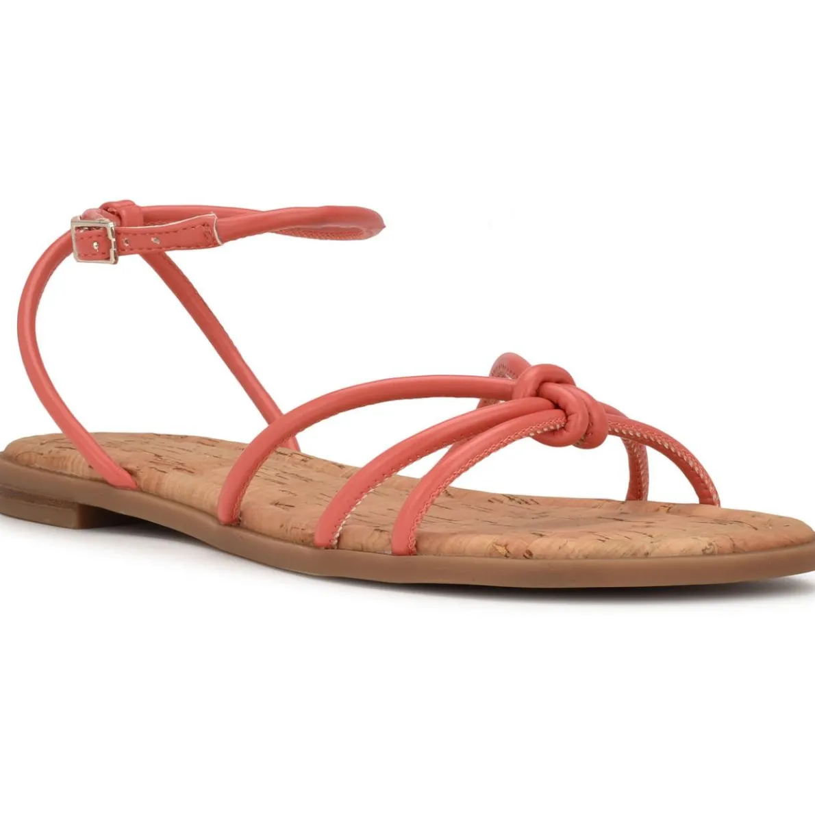 HANKLEE3 Comfort Insole Faux Leather Flatform Sandals