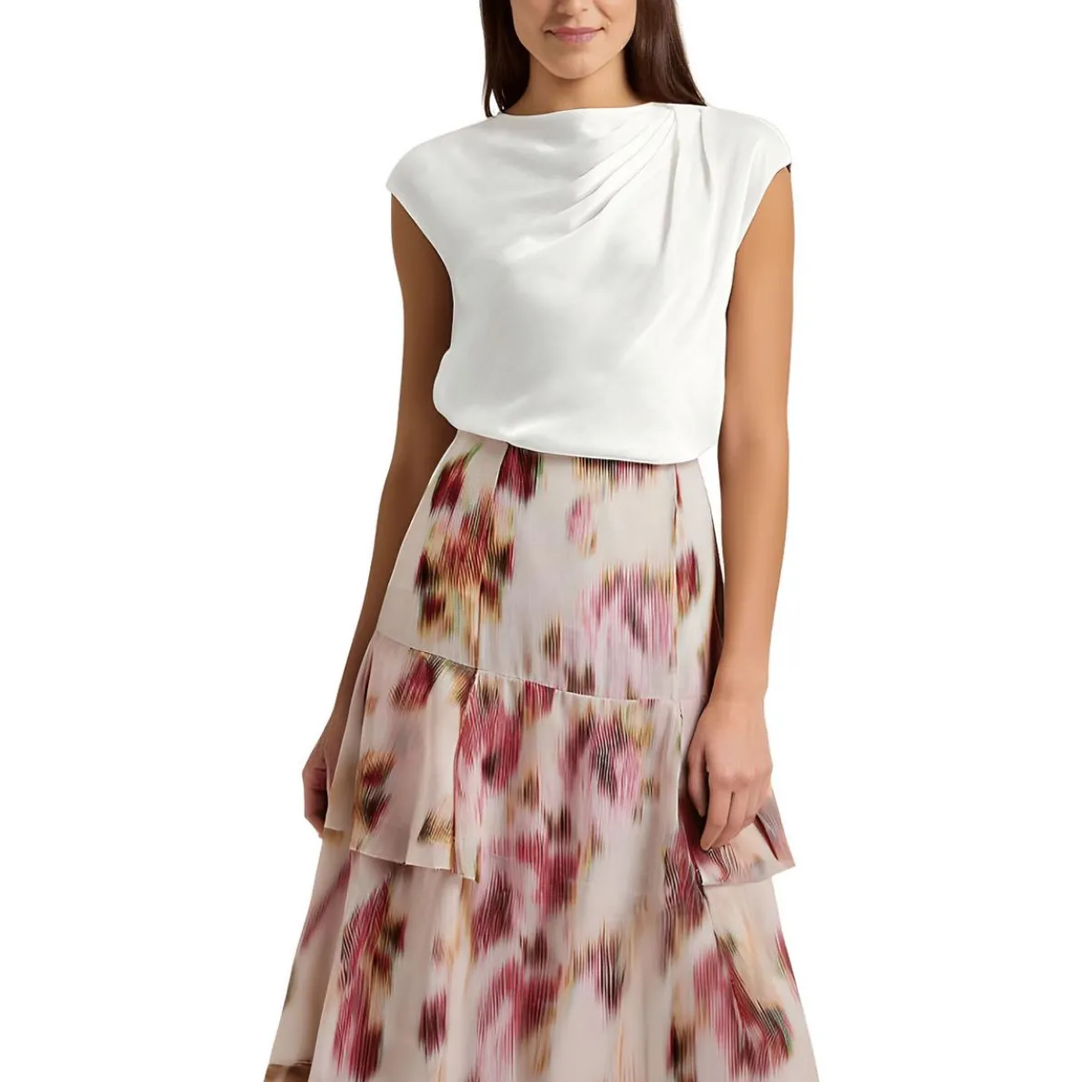 Drapey Chiffon Shell