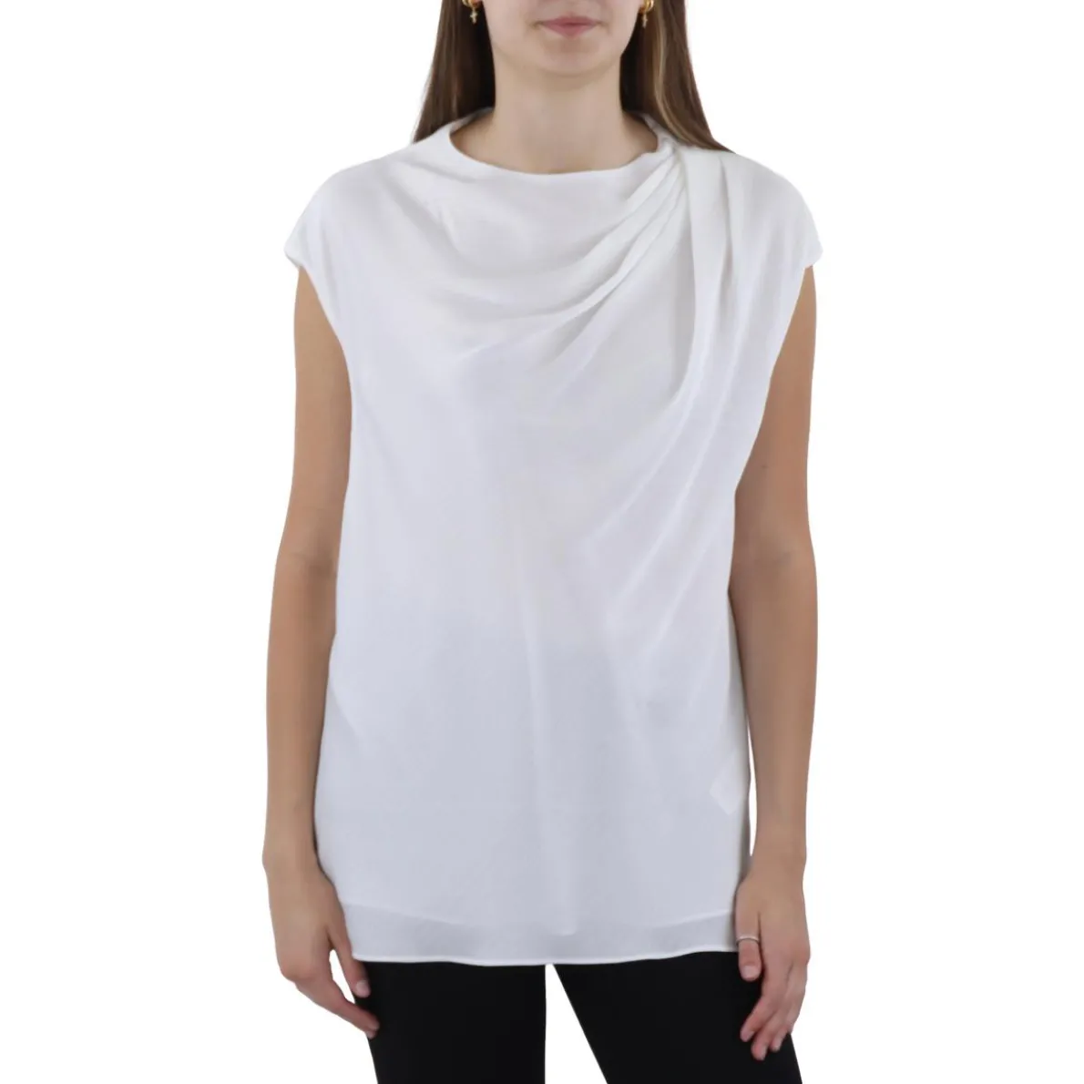 Drapey Chiffon Shell