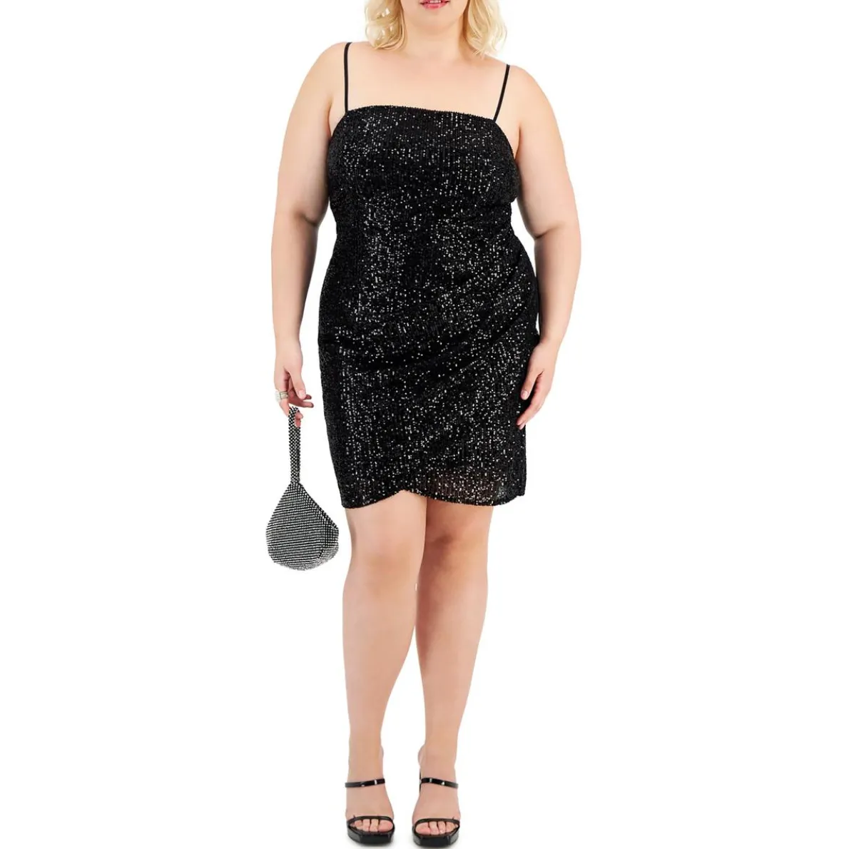 Drapey Knee Length Cocktail And Party Dress