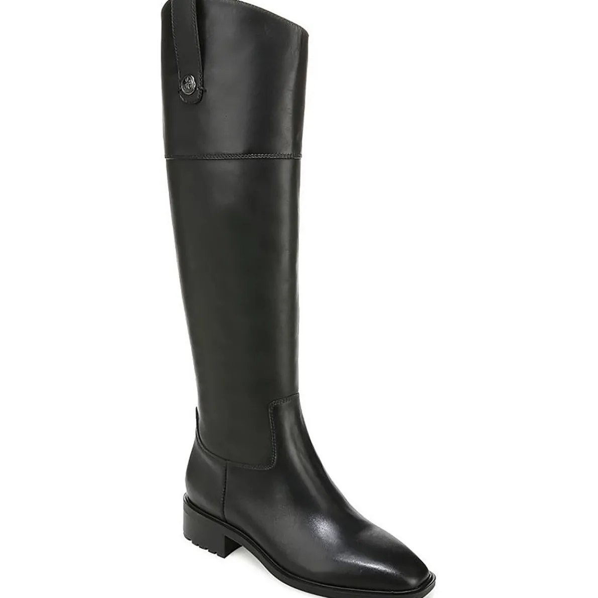 Drina ATH Leather Bock Heel Knee-High Boots