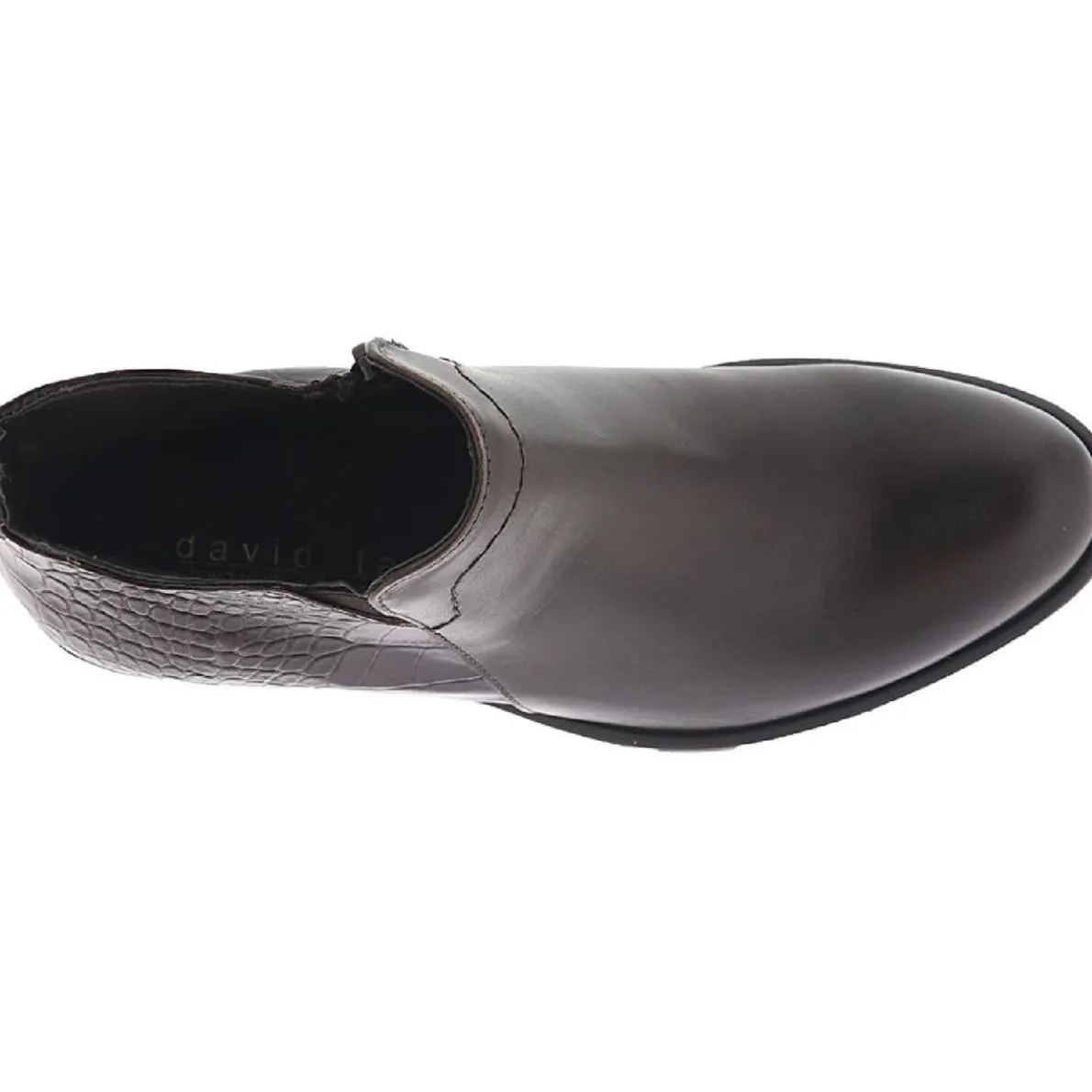 Global Leather Embossed Ankle Boots