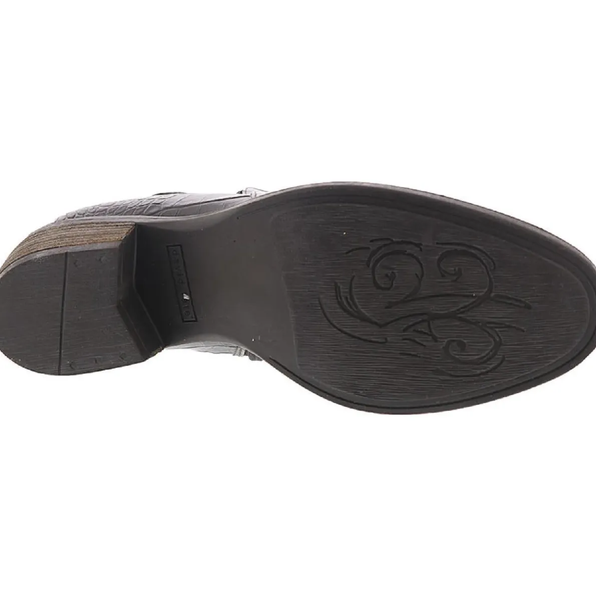 Global Leather Embossed Ankle Boots