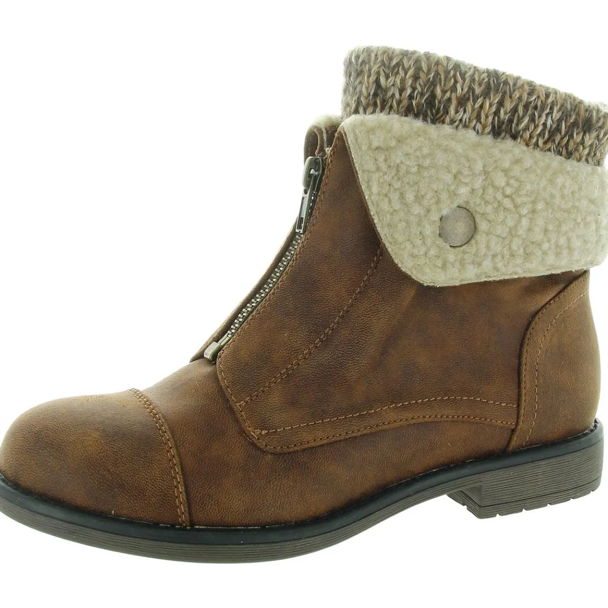 Duette Faux Leather Cozy Booties