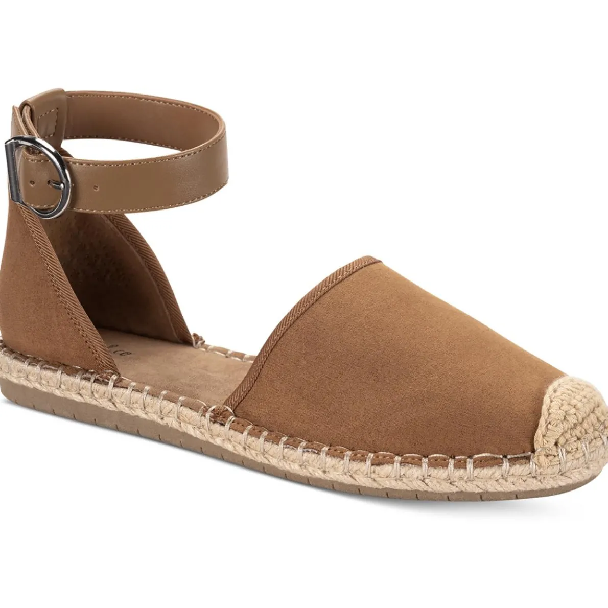 Paminna Faux Suede Toe Cap Ankle Strap