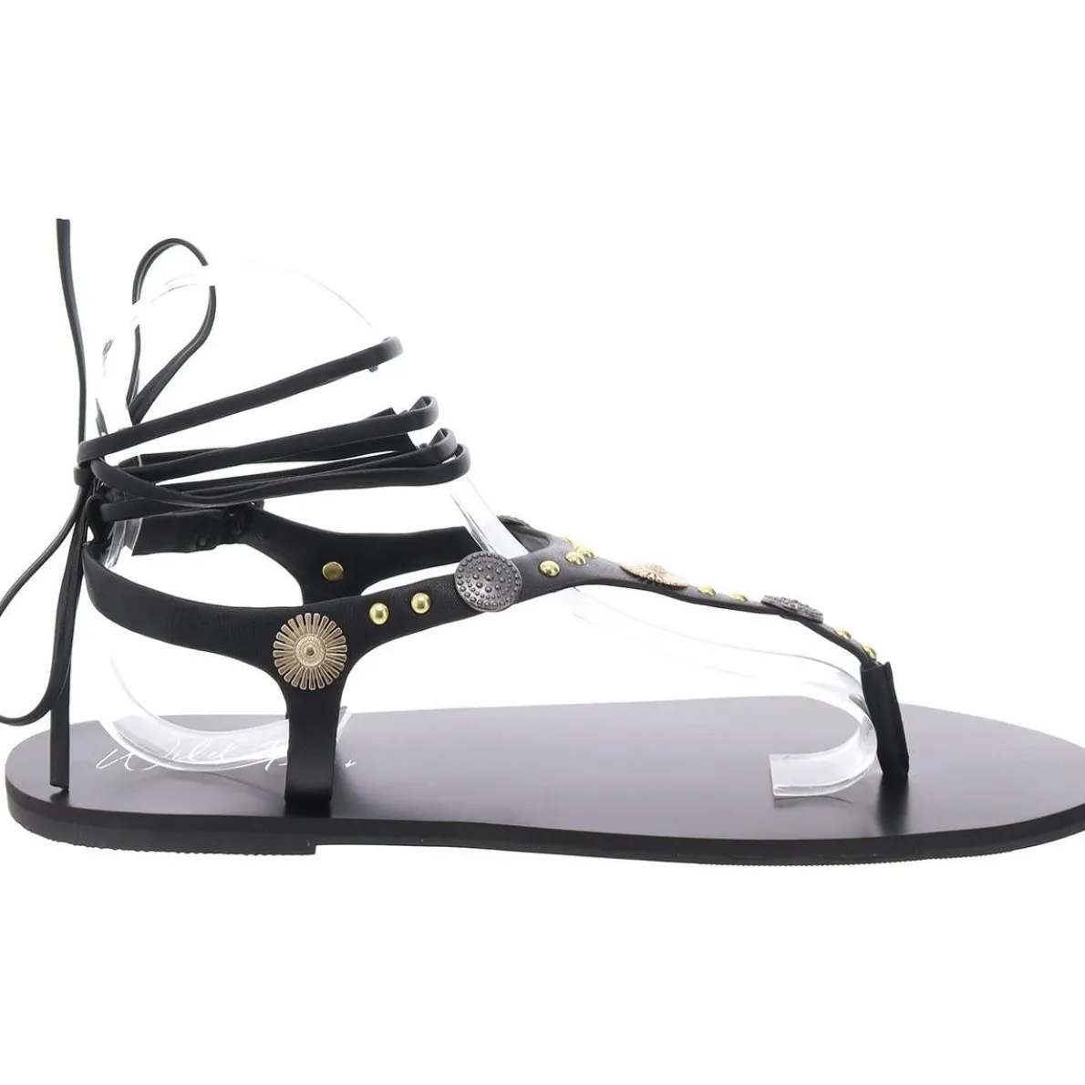 Earheart Embellished Open Toe T-Strap Sandals
