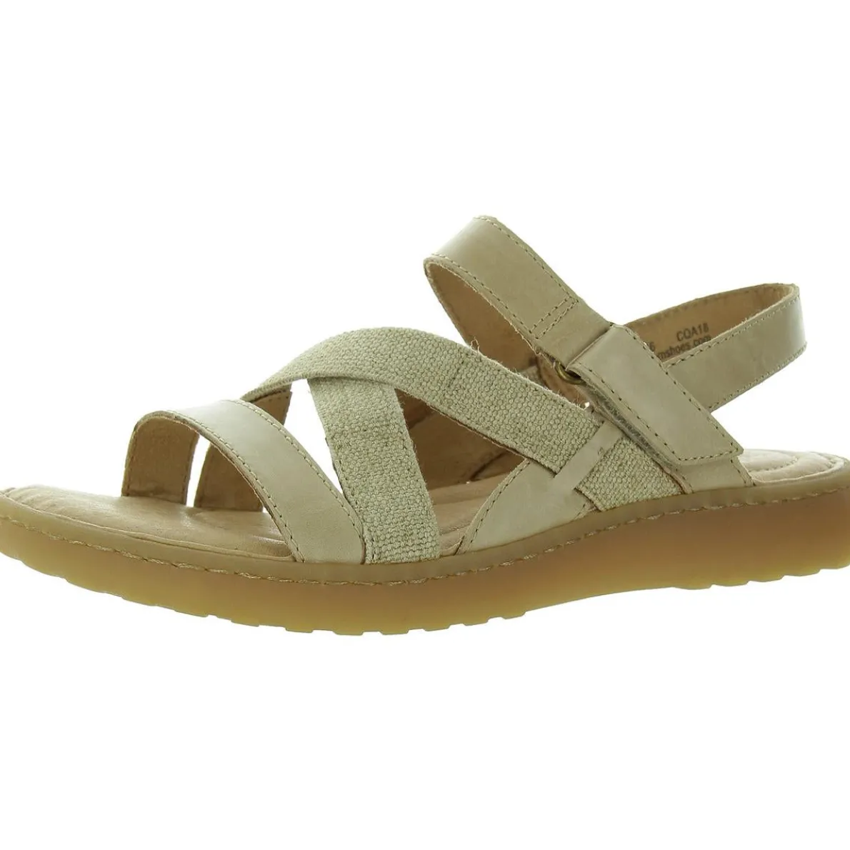 Criss-Cross Leather Flatform Sandals