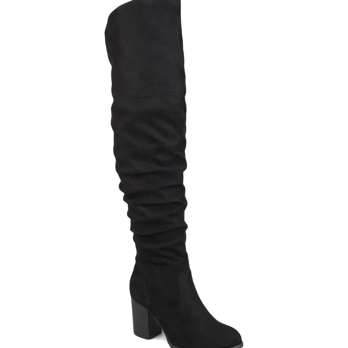 Kaison Faux Suede Wide Calf Thigh-High Boots