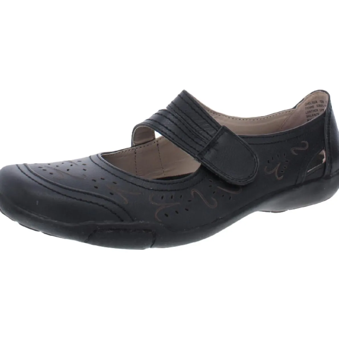 Chelsea Leather Laser Cut Mary Janes