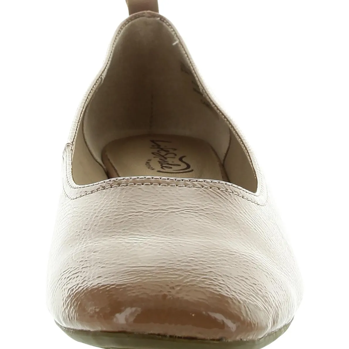 Cameo Faux Leather Round Toe Loafers