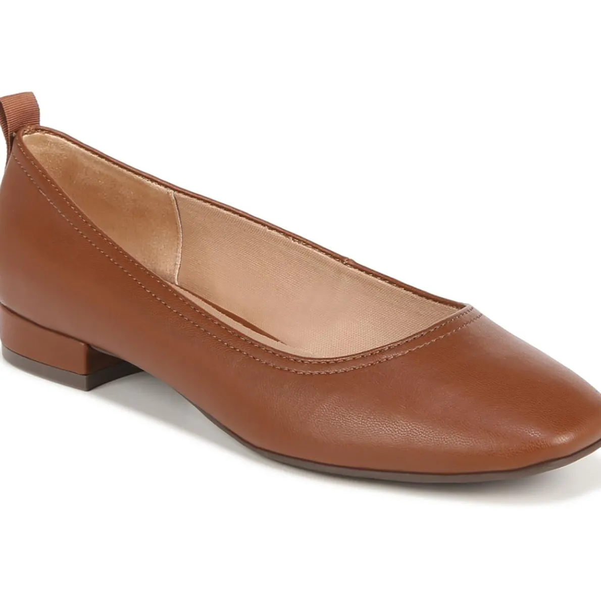 Cameo Faux Leather Round Toe Loafers