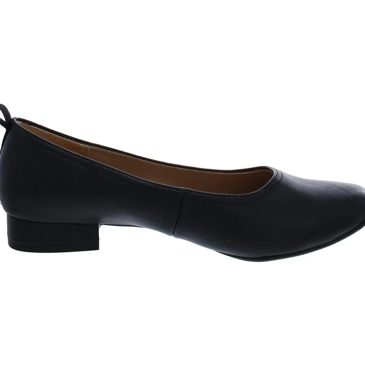 Cameo Faux Leather Round Toe Loafers