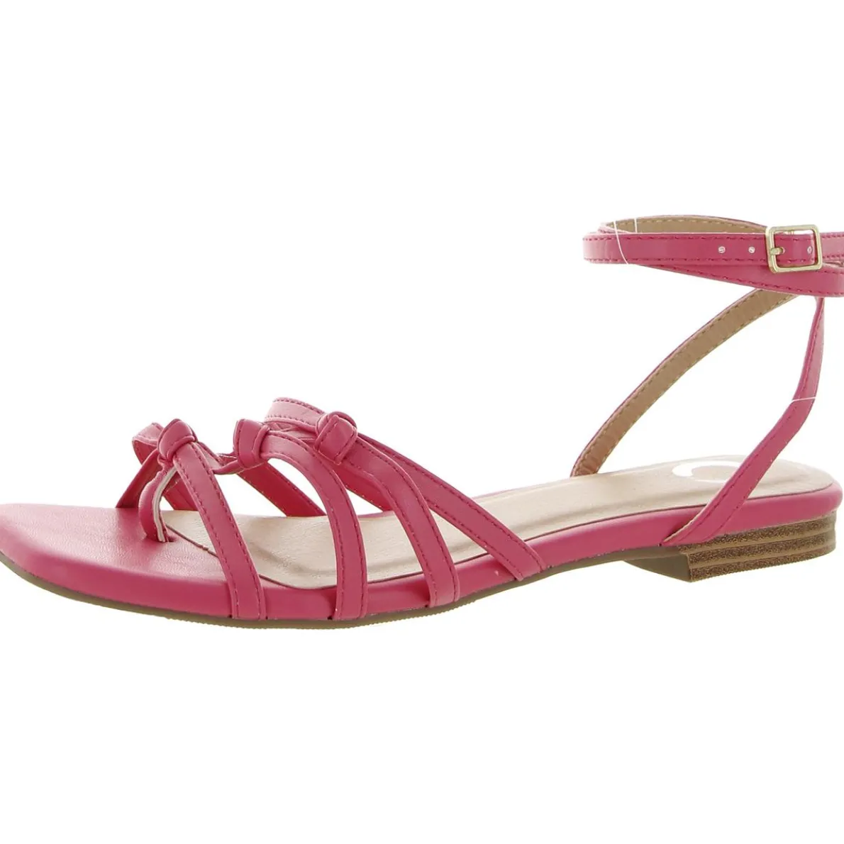 Indee Faux Leather Caged Slingback Sandals