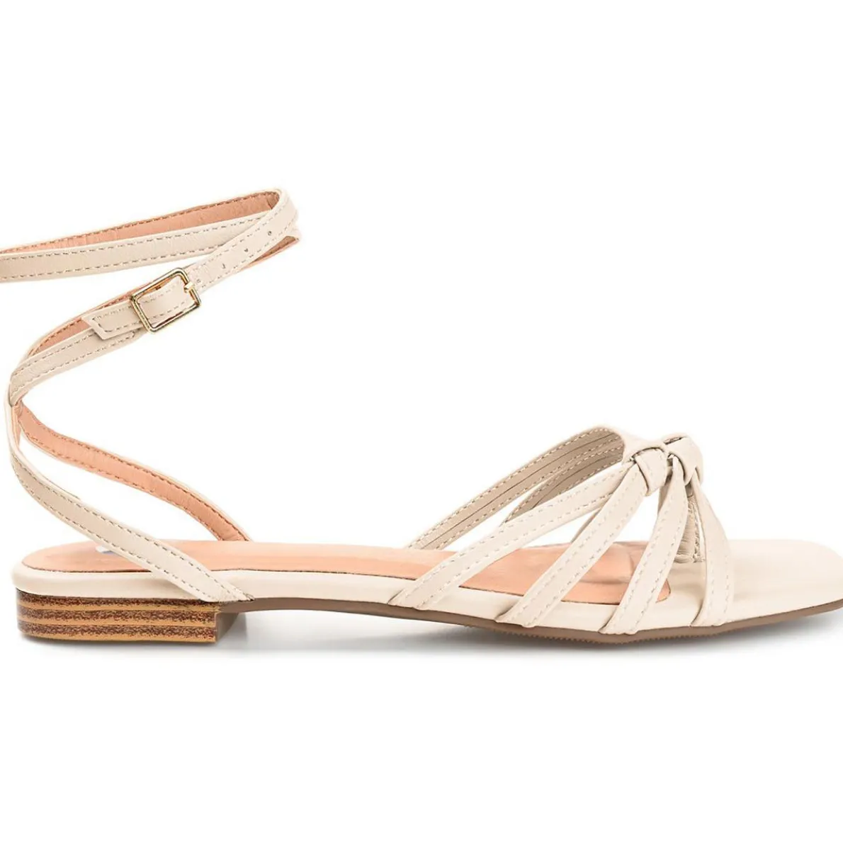 Indee Faux Leather Caged Slingback Sandals