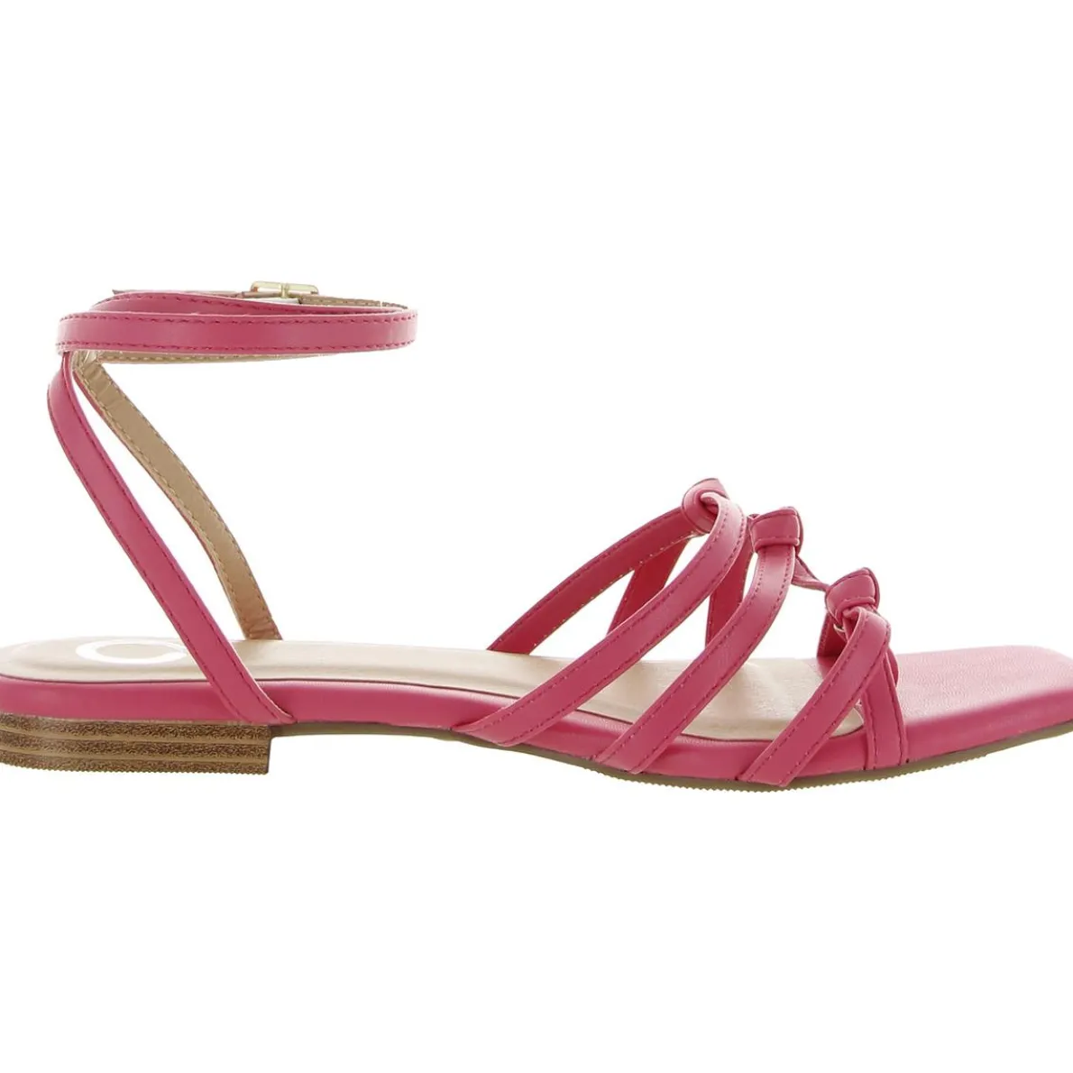 Indee Faux Leather Caged Slingback Sandals