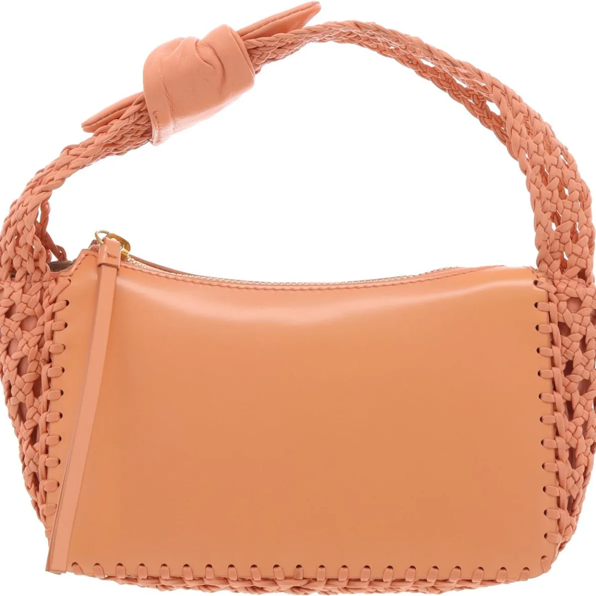 Halia Textured Leather Shoulder Handbag