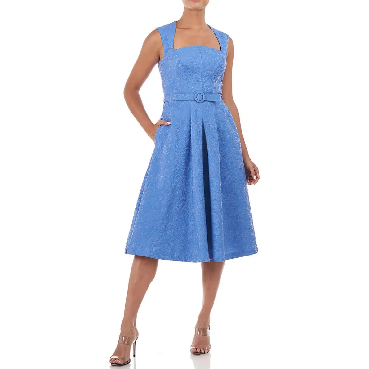 Floral Midi Cocktail and Party Dress