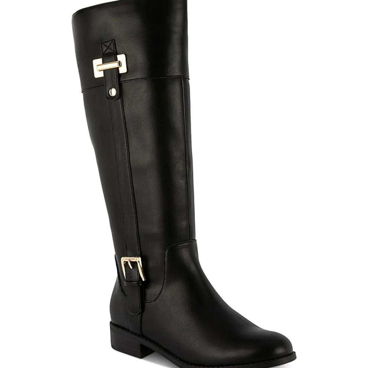 Edenn Faux Leather Riding Knee-High Boots