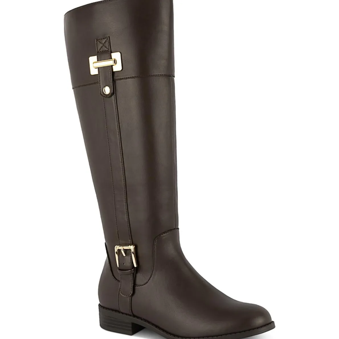 Edenn Faux Leather Riding Knee-High Boots