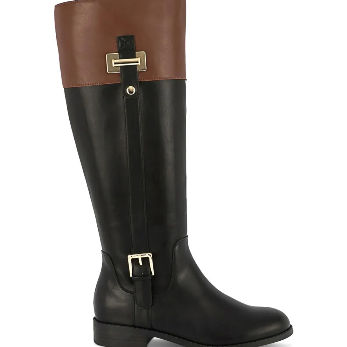 Edenn Faux Leather Riding Knee-High Boots