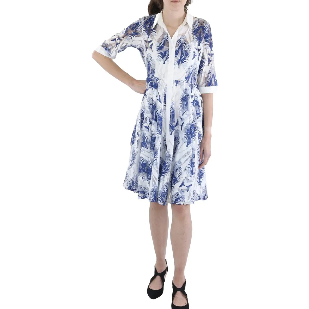 Printed Shirtdress