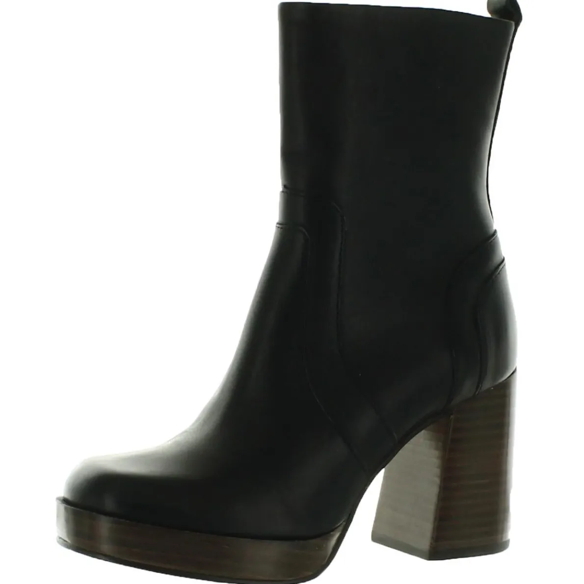 Edson Zipper Leather Ankle Boots