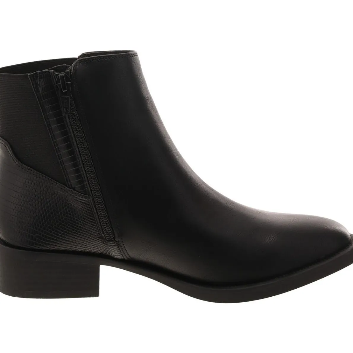 Edwinaa Faux Leather Animal Print Booties