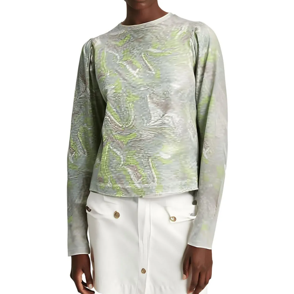 WMB- LLANAA Printed Jersey Crewneck Sweater